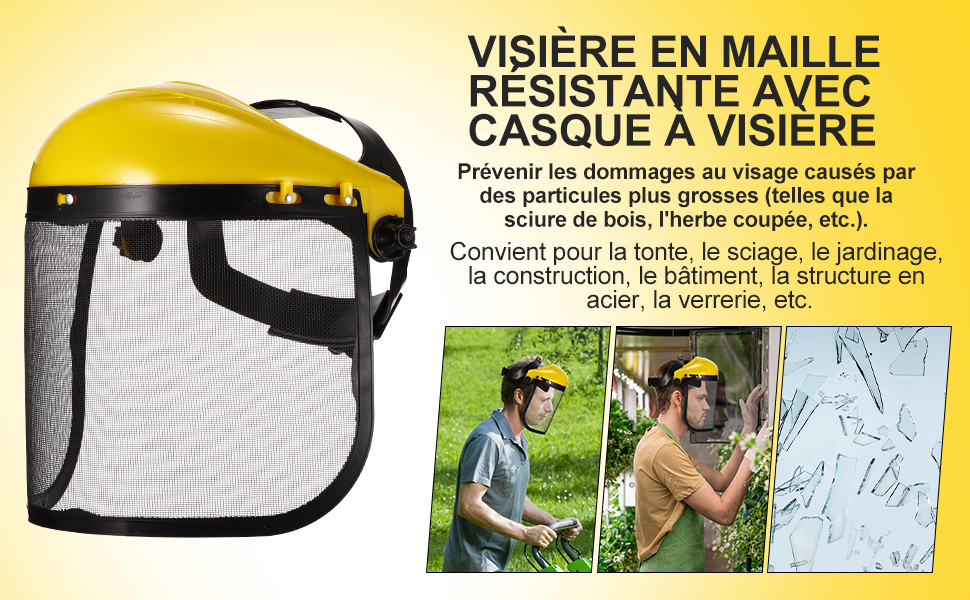 Oregon Q515064 Combinaison de protection et visière en maille d'acier
