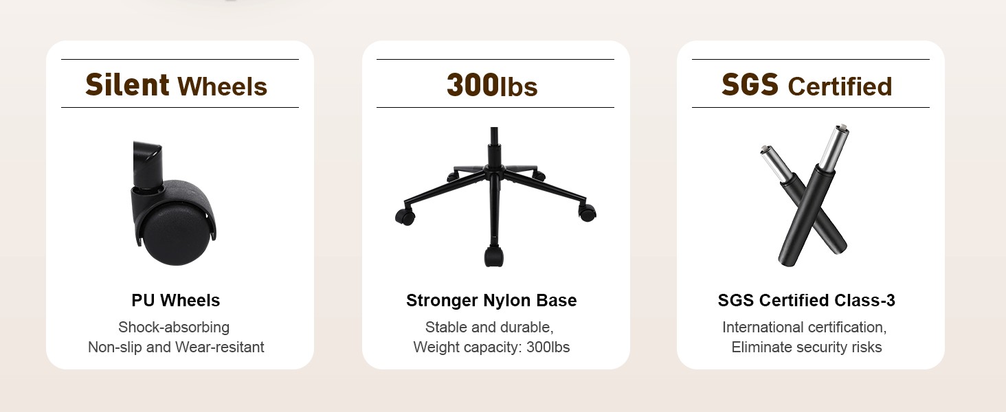 the three different types of office chairs