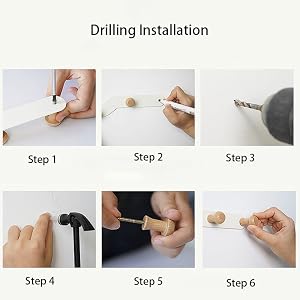 Drilling installation Package also includes screws and anchors for drywall, wood and concrete.