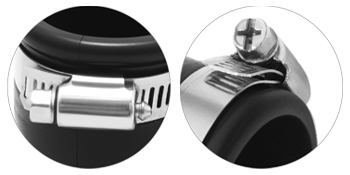 2PCS Flexible PVC Pipe Couplings