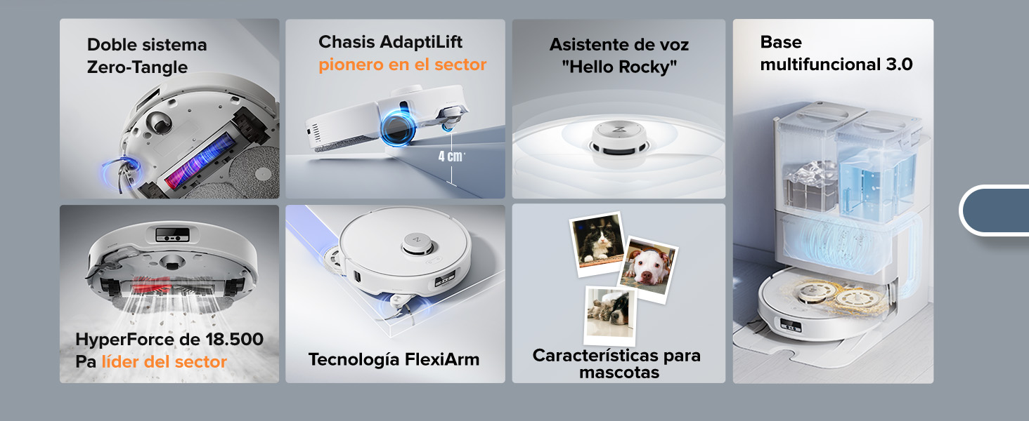 Aspiradora robot Roborock Qrevo Edge