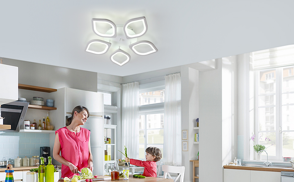Lampadari moderni a LED in acrilico