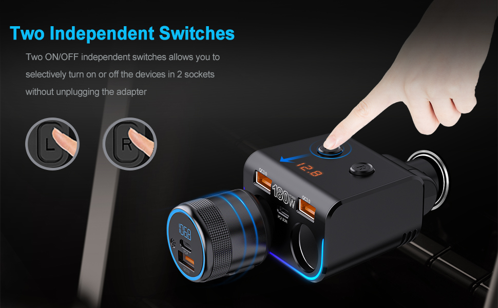 adaptador de luz de cigarrillos