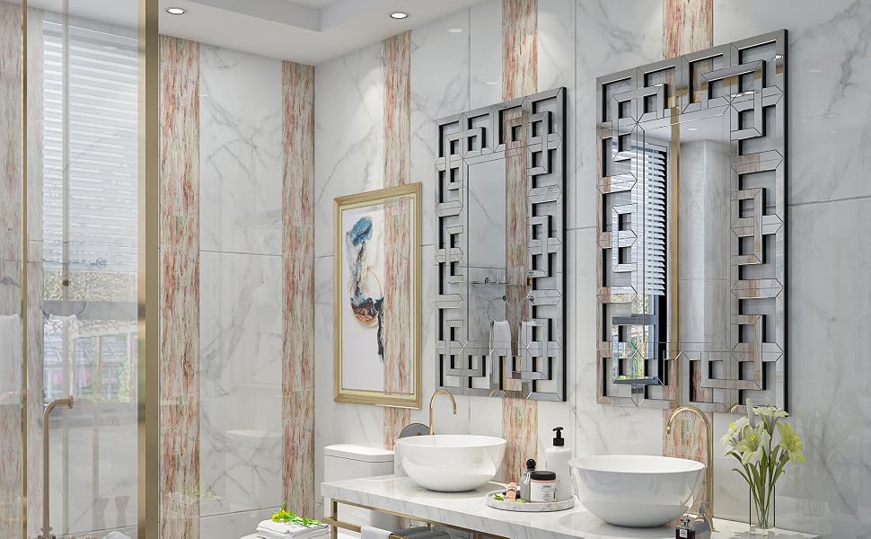 wall art silver mirror