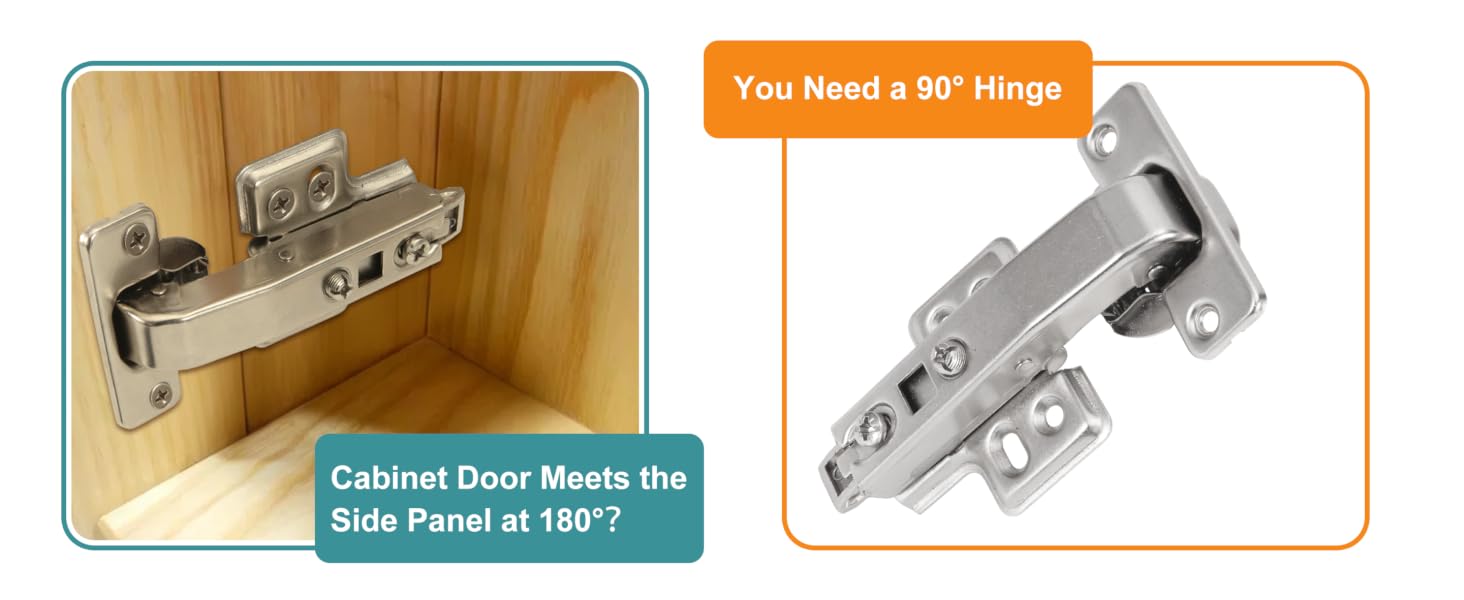 90° hinge