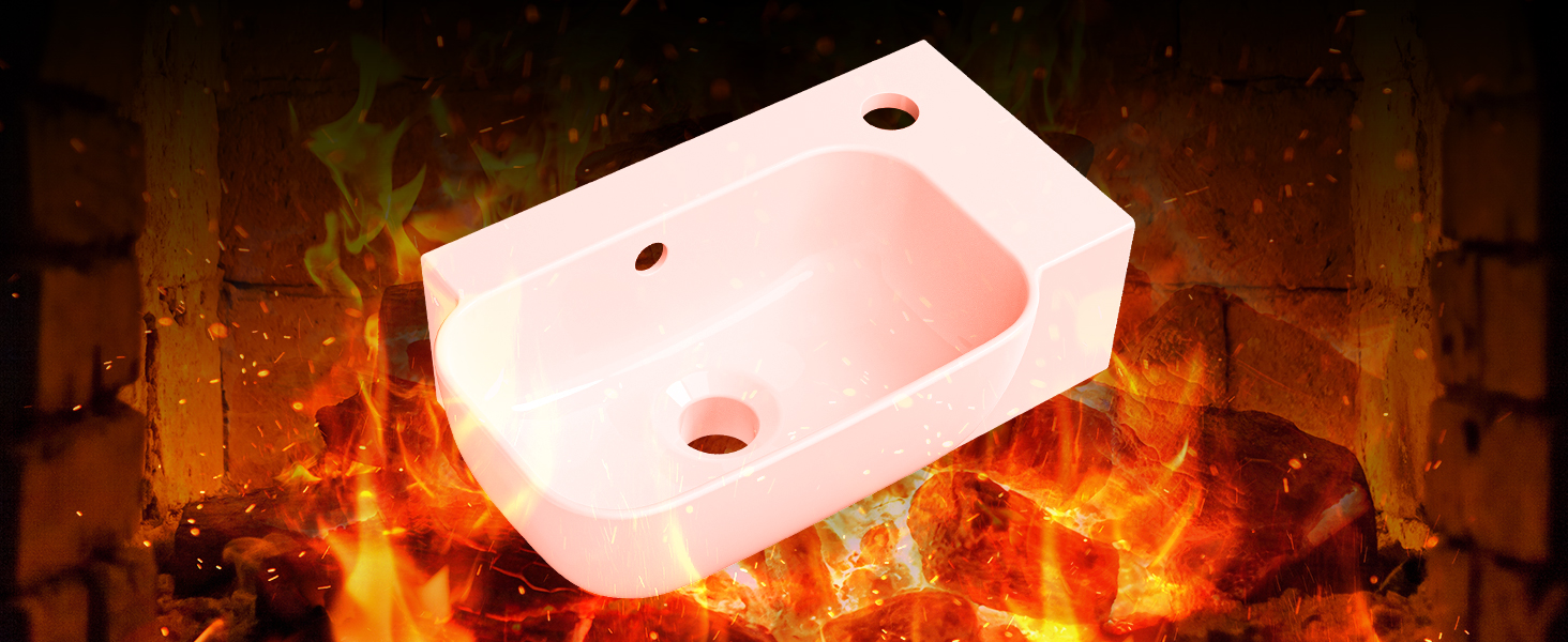 Sequence of images showing a product being exposed to fire or heat testing, featuring what appears to be a white rectangular device or component.