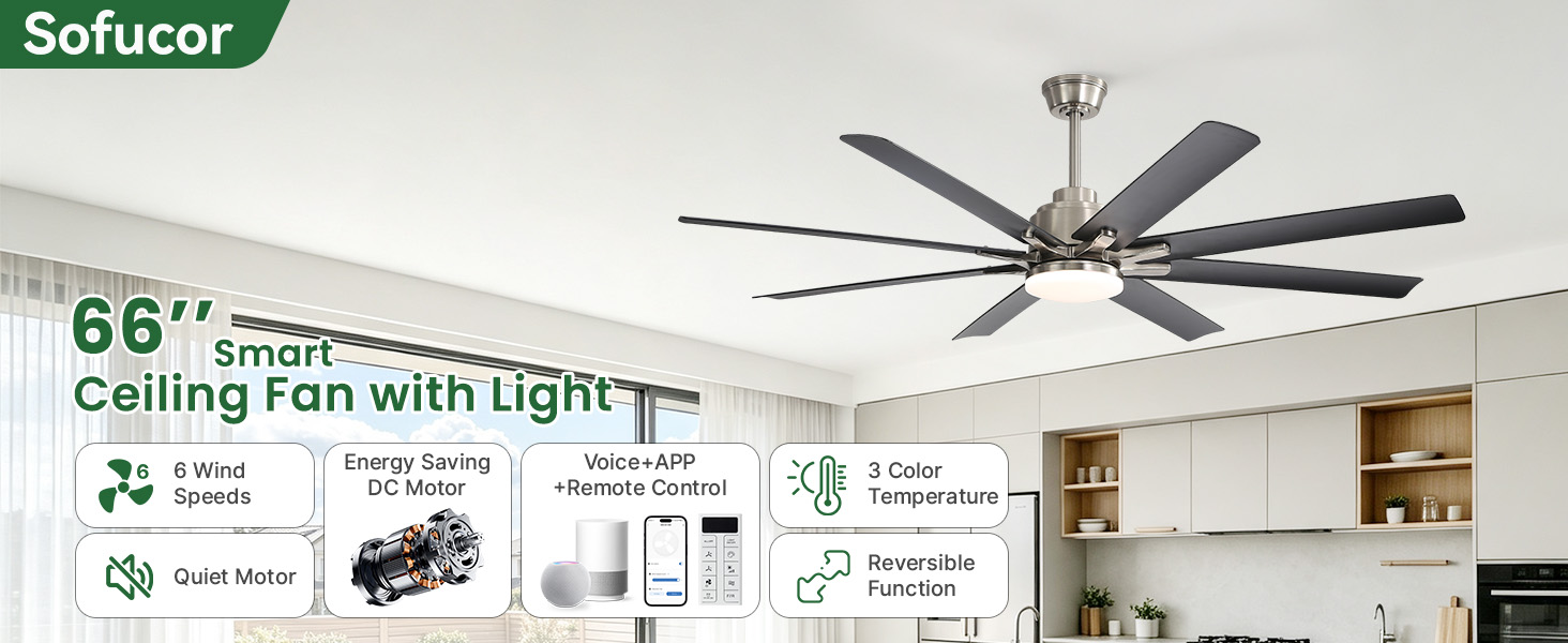 66 inch ceiling fan