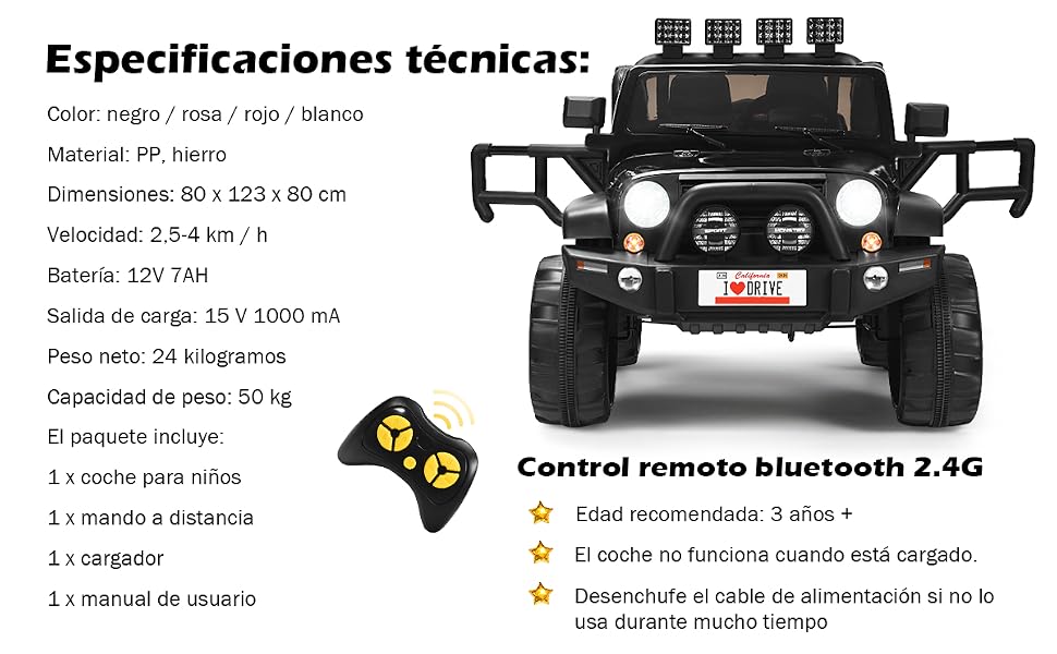 12 V Coche Eléctrico Montable