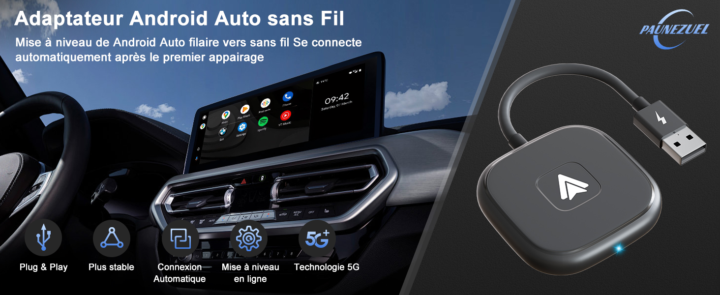 Adaptateur Android Auto sans Fil