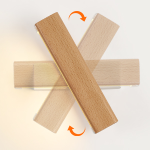applique murale en bois