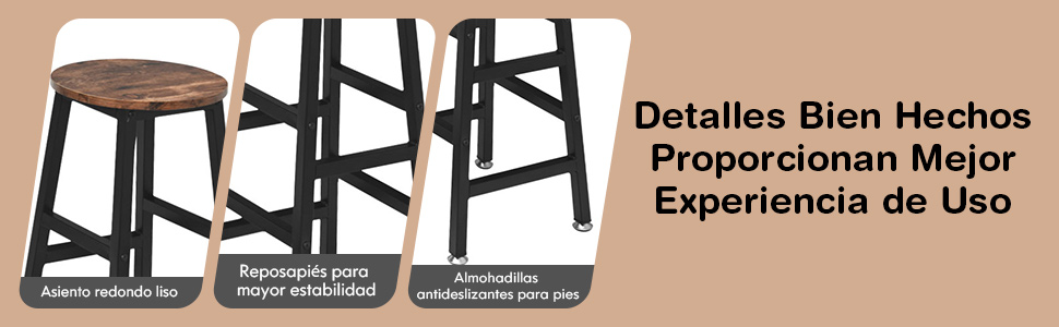 Juego de Mesa de Bar de 3 Piezas