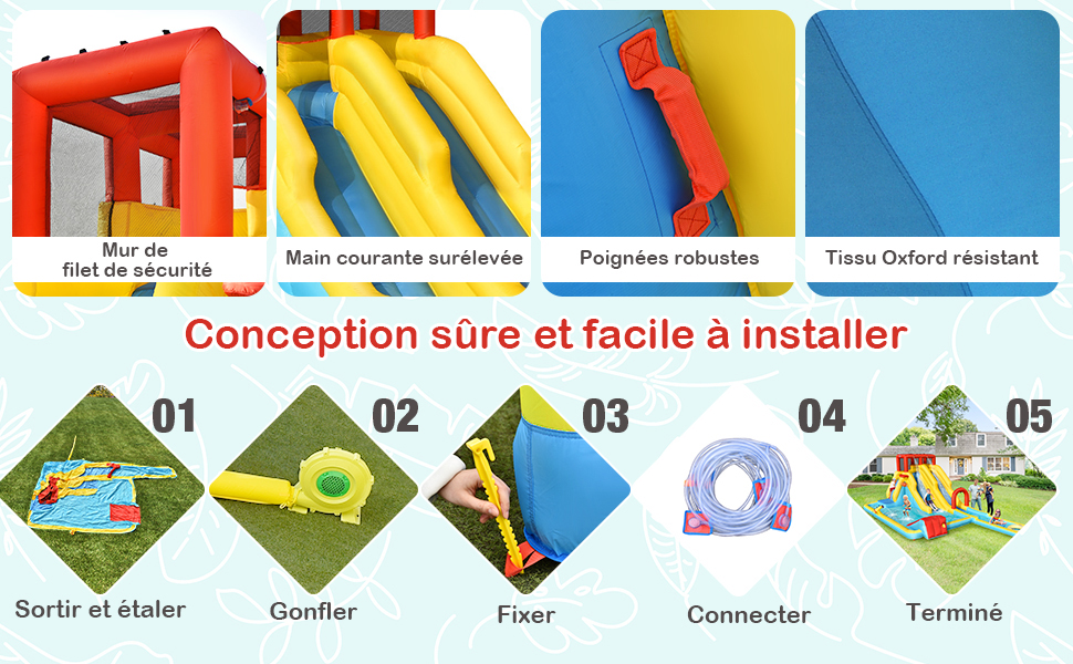 Château gonflable aquatique