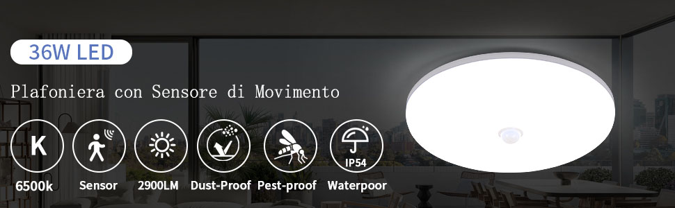 plafoniera led soffitto