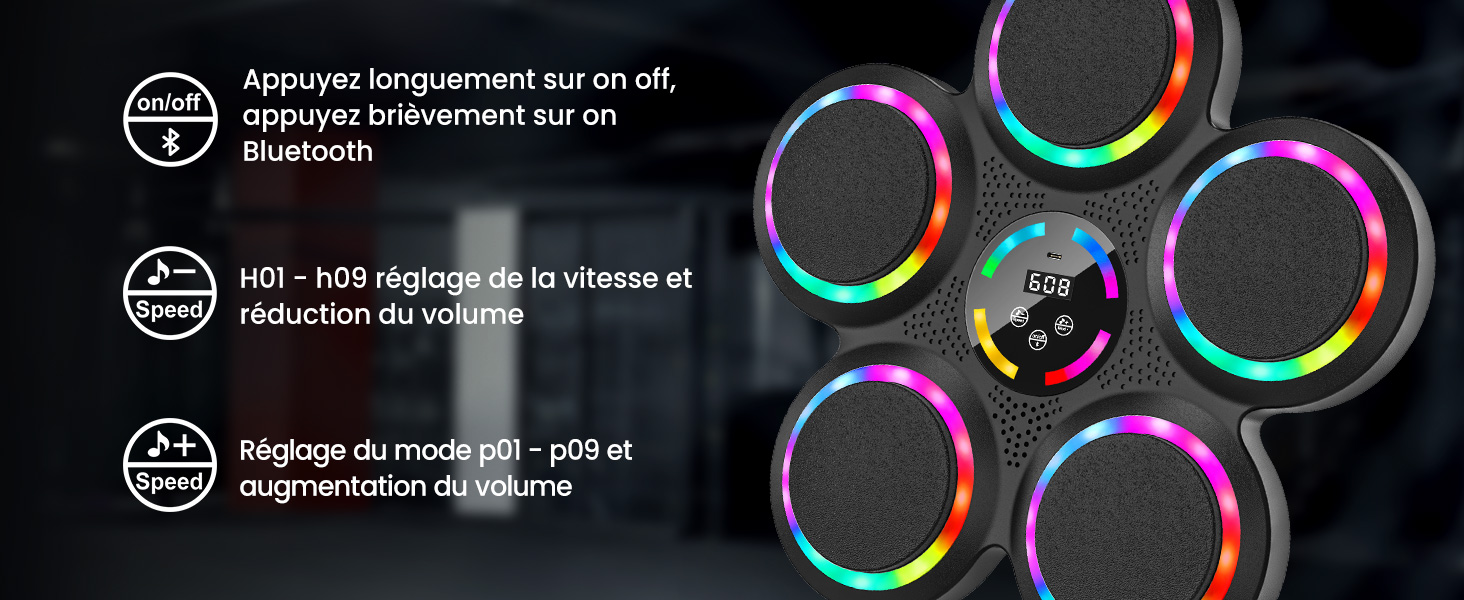 boxe mural musique