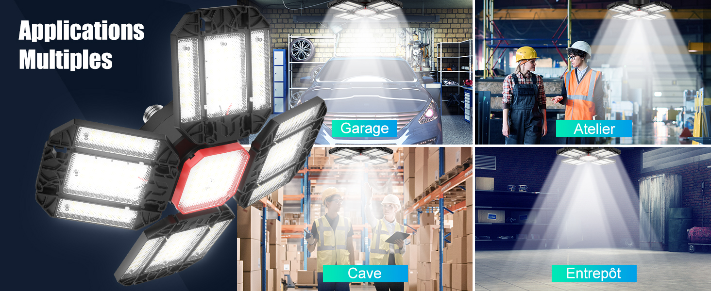  Lampada da officina a LED da 200 W per illuminazione garage