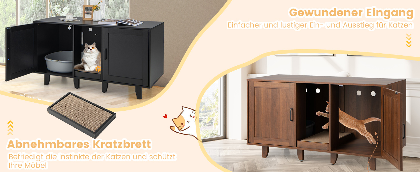 Katzenschrank für Katzentoilette