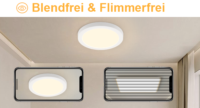 3000K rund led deckenlamp