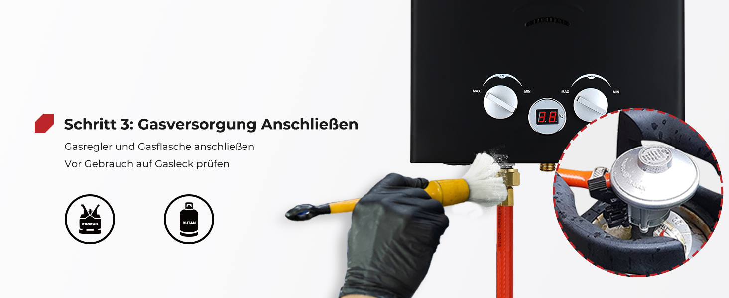 Gasversorgung Anschließen