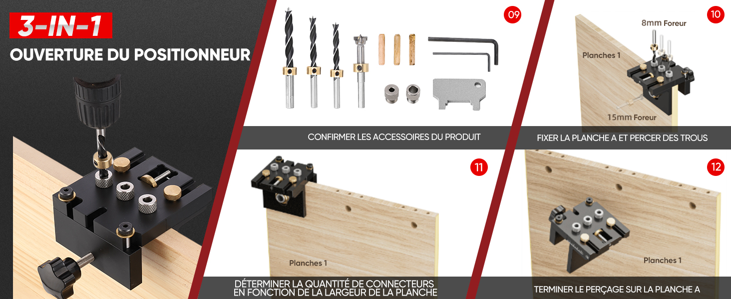guide de percage bois