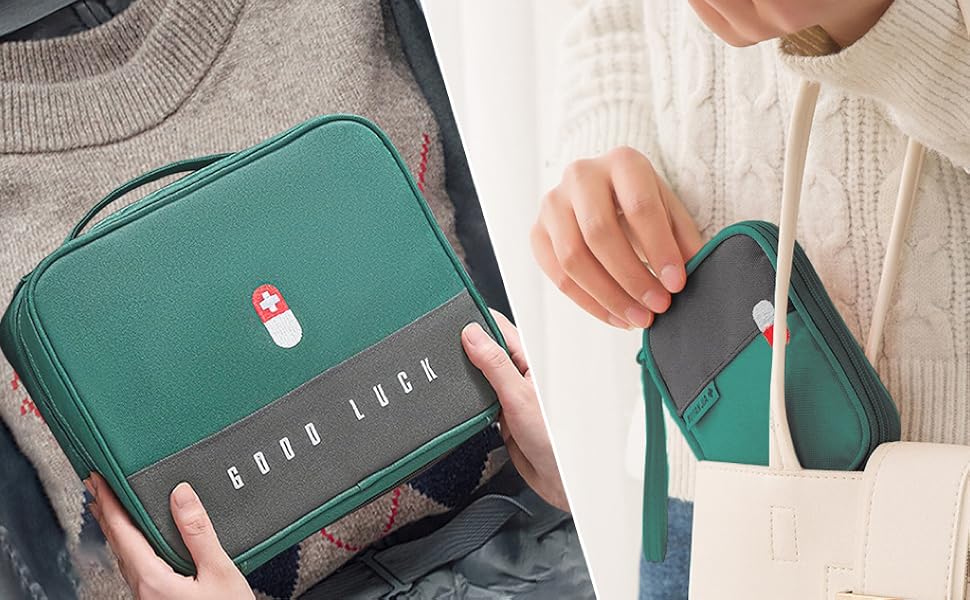 Medikament Tasche, Medikamententasche Große Kapazität Notfalltasche Leer