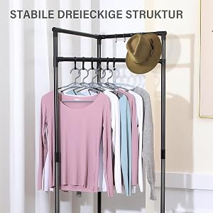 Metal clothes rail, coat stand