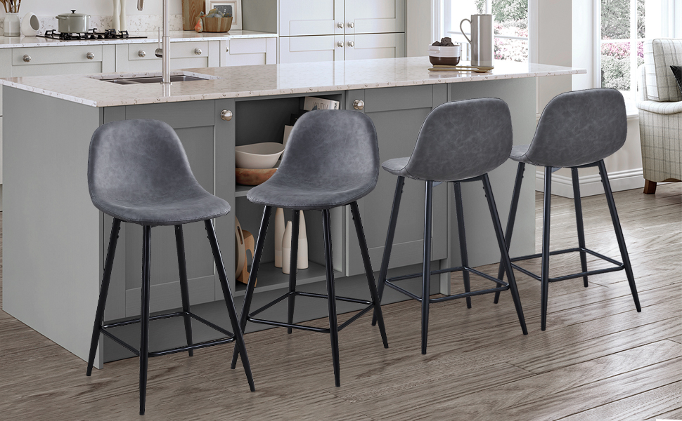 GREY BARSTOOL