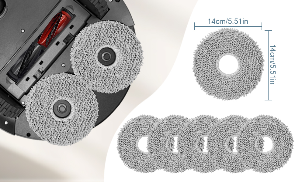 Heykewi Kit d'accessoires pour Roborock Saros 10R robot aspirateur,