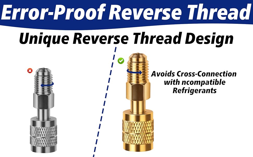 R32 R454B Refrigerant Brass Adapter A3