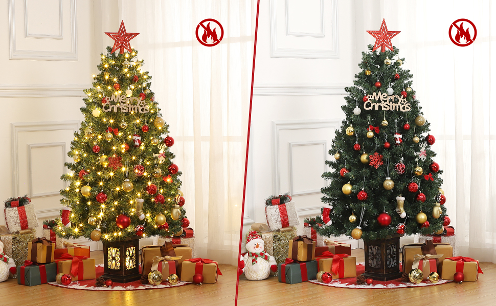Sapin de Noël artificiel avec éclairage