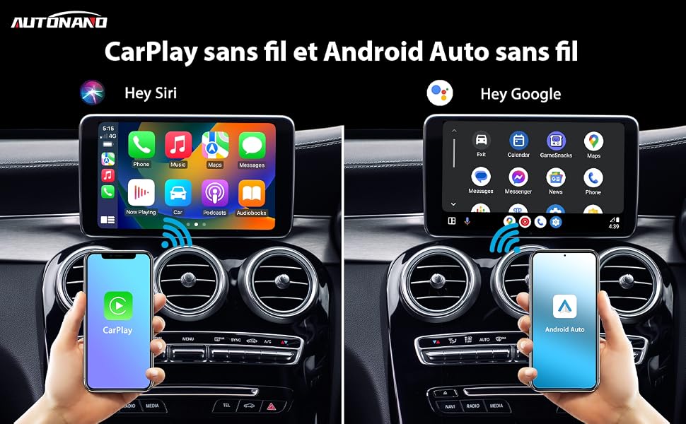 Drahtloses CarPlay und Android Auto