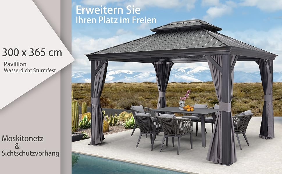 Gazebo corrosion resistance