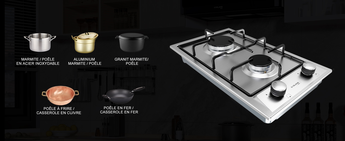 Table de cuisson à gaz Gasland Chef