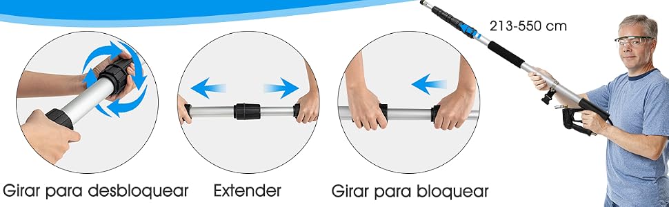 Vara Telescópica de 550 CM