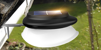 lampe solaire de gouttiere exterieur