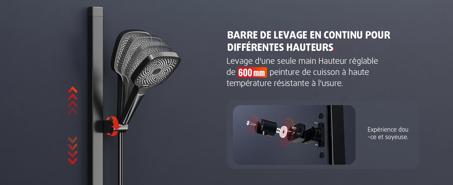 Réglage de l'élévation libre