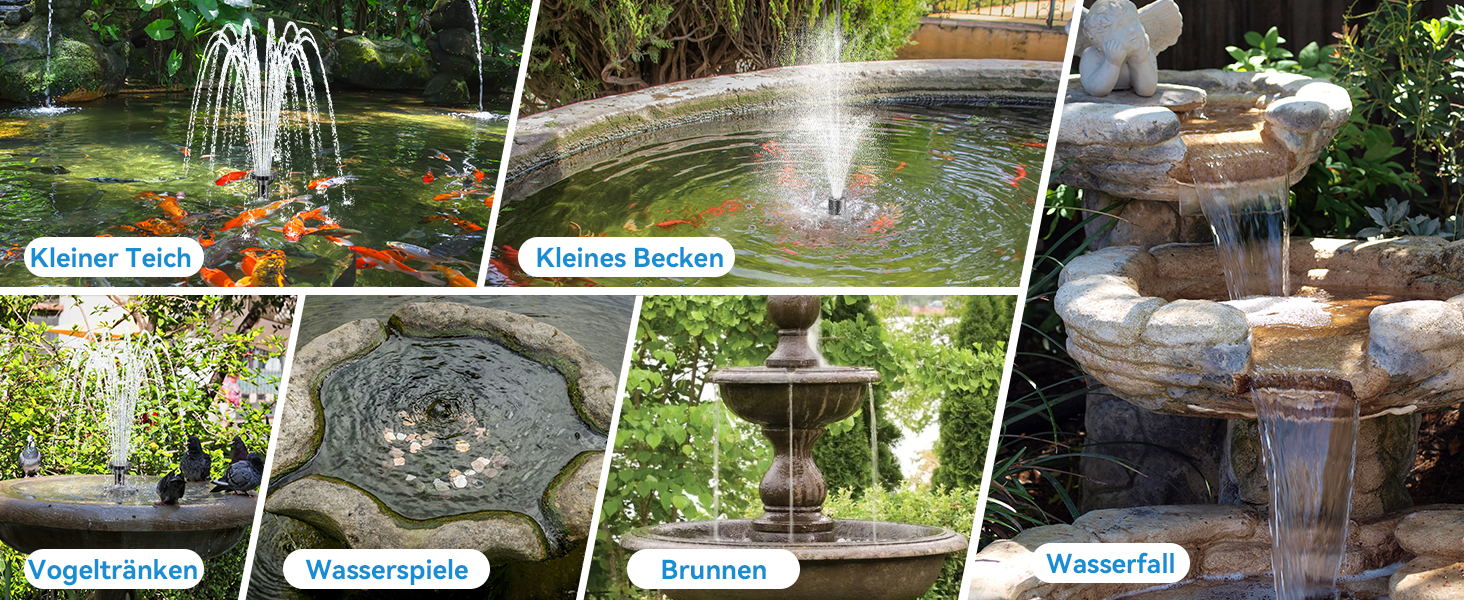 Anwendung in Teich Vogeltränke und Brunnen