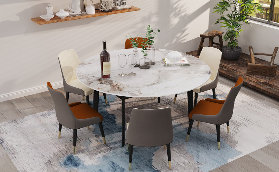 Rotondo Tavolo Allungabile Sala da Pranzo bianco Tavolo da Pranzo Allungabile Tavolo cucina
