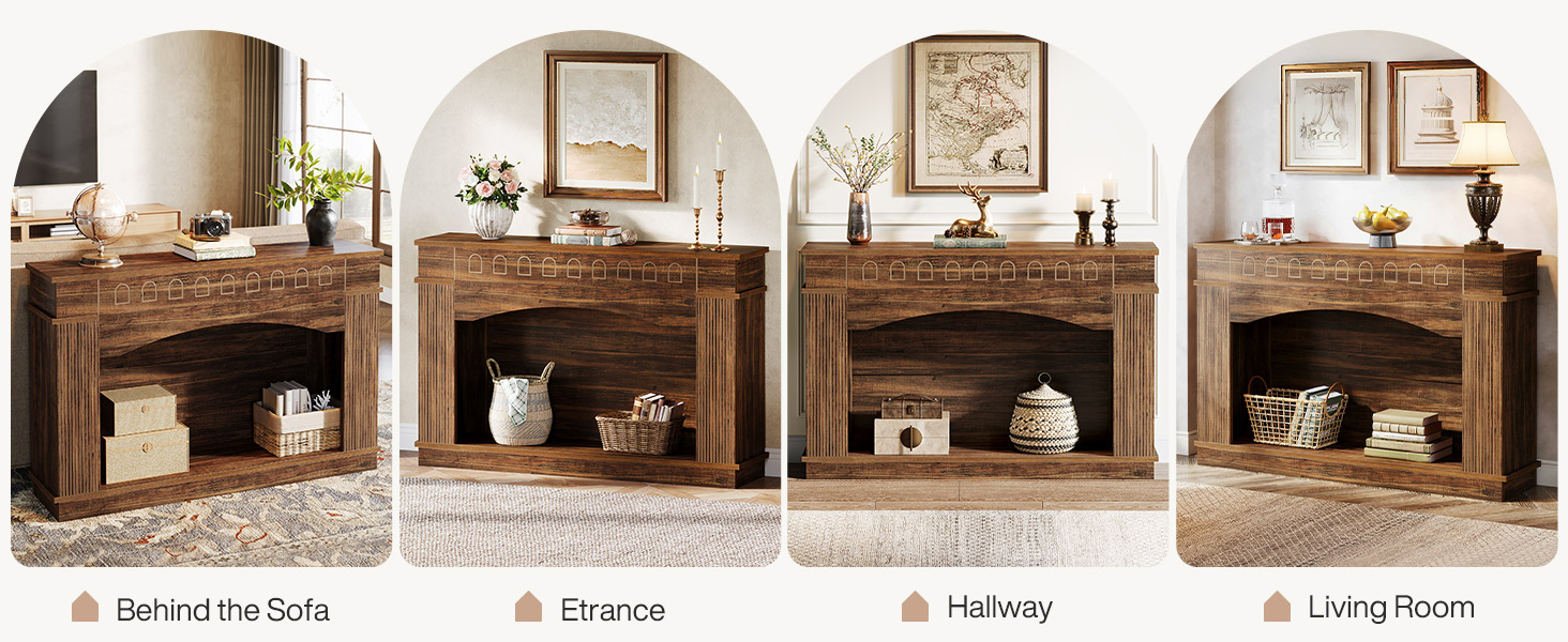 Robuust metalen frame met houten details