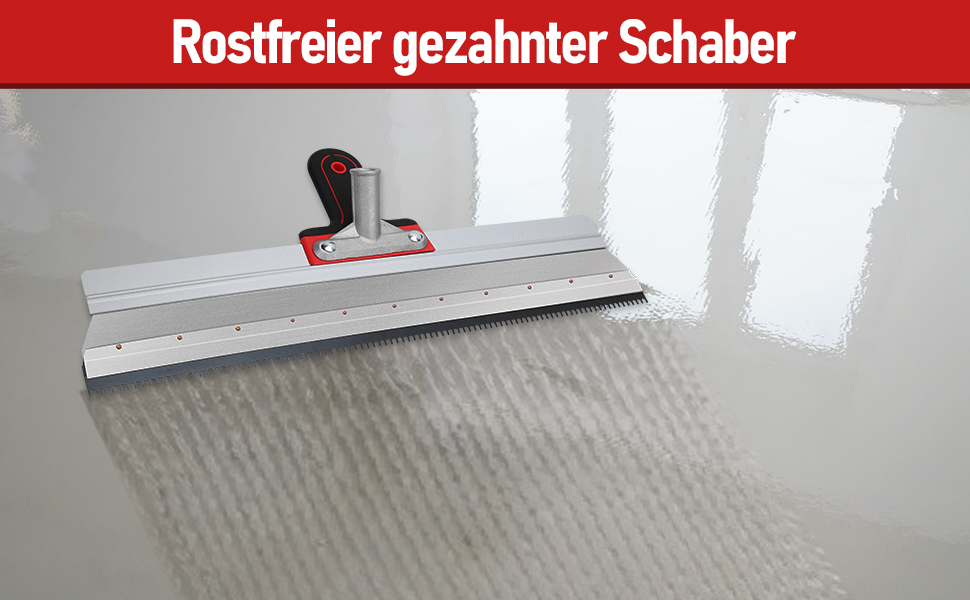 Edelstahl Flächenspachtel Zahnspachtel