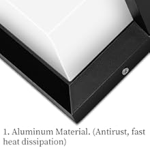exterieur led luminaire lampe murale jardin de lumiere eclairage etanche ip65 luminaires extérieur