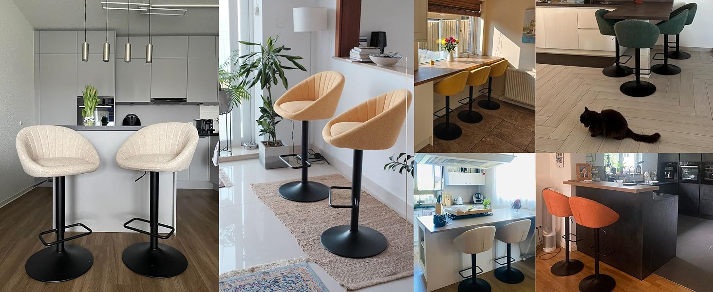chaise bar lot de 2 chaise de cuisine chaise bar jaune chaise ilot central cuisine