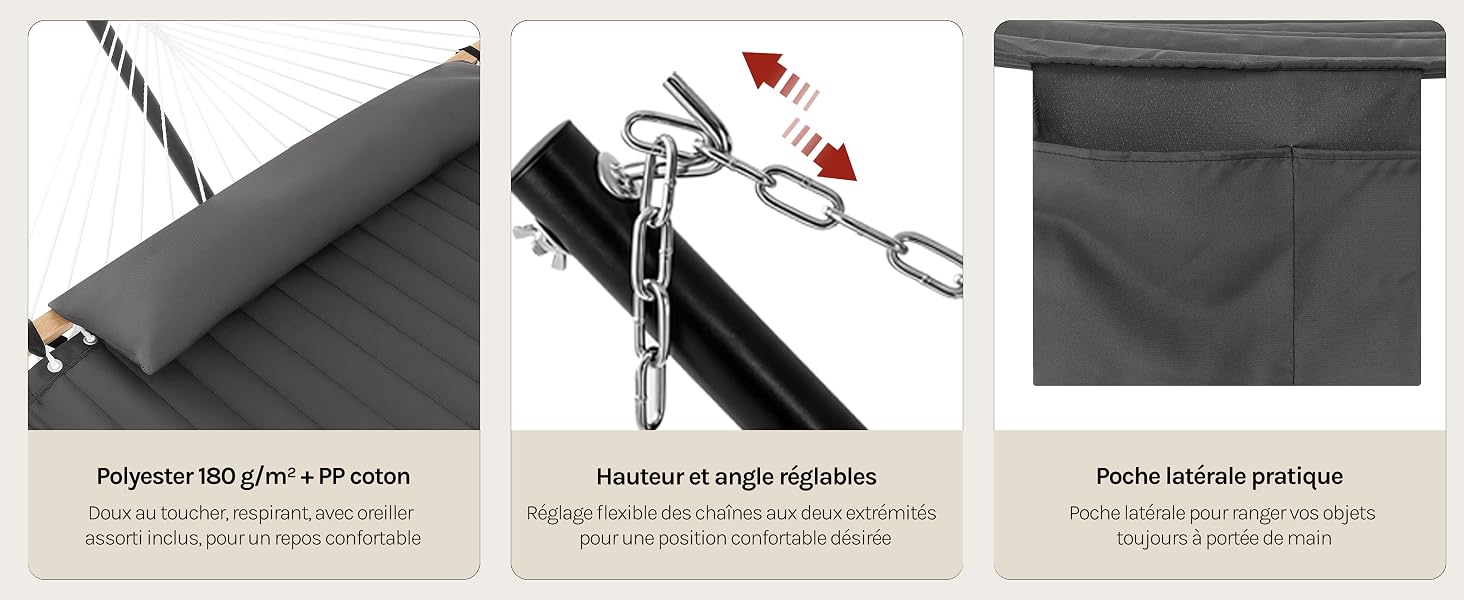 Séquence de schémas techniques montrant les instructions d'assemblage ou d'installation étape par étape avec des flèches directionnelles rouges et des illustrations des composants en noir et blanc.