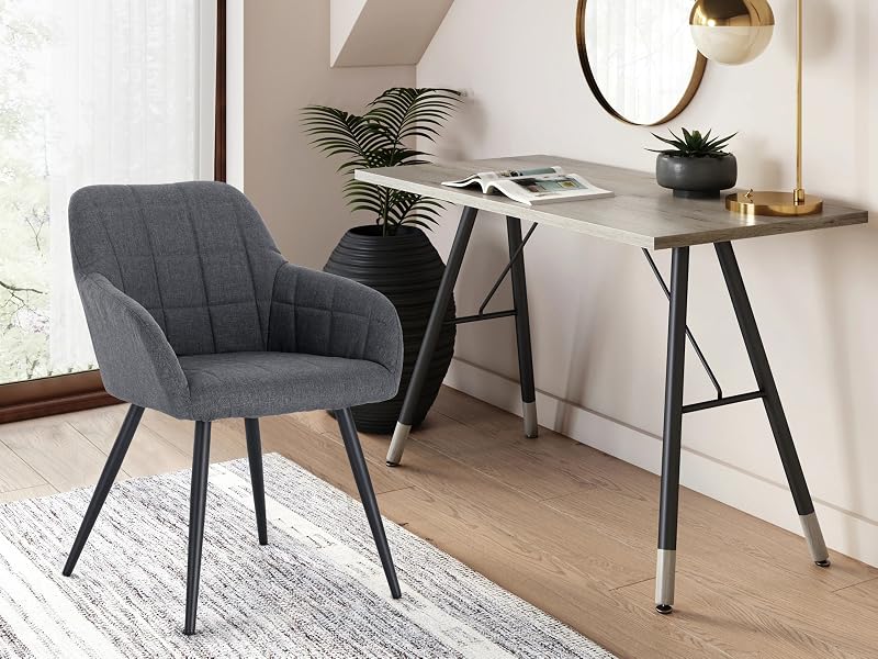 the [unused0] silla de tela gris en espiga