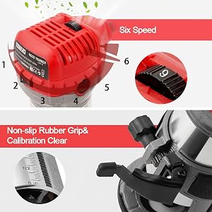 TEENO Défonceuse Affleureuse Électrique 710W