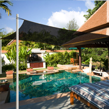 the swimming pool