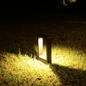 Poteau extérieur terrasse couloir noir Topmo-plus  Poteau Poteau de jardin Lumières de chemin  
