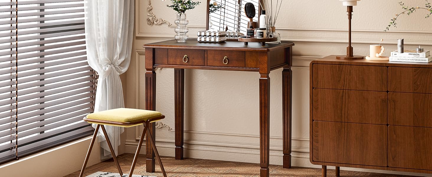 Bureau d'écriture vintage en bois petit bureau d'ordinateur table d'étude pour bureau à domicile