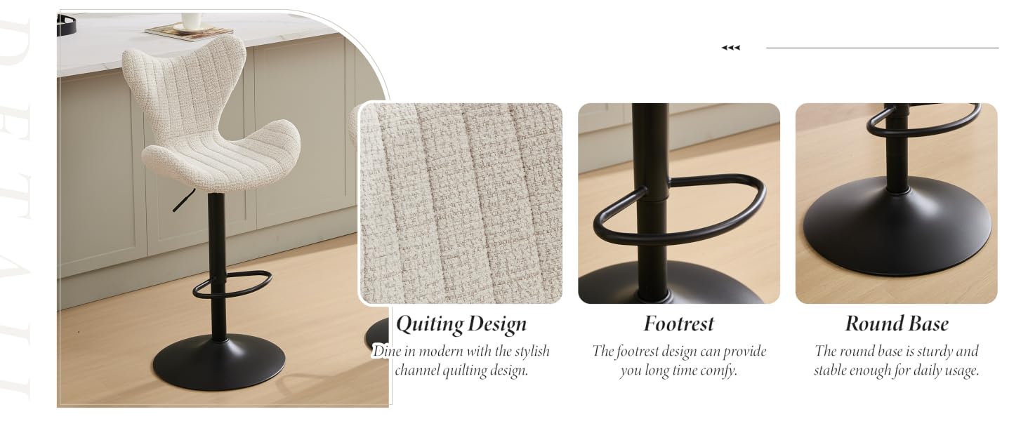 Three product images showing black metal hat display stands. Curved metal pole design with circular base and top hook for hanging headwear.