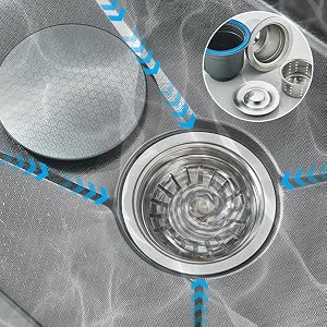 Single Bowl Kitchen Sink Waterfall Single Sink Filtered Water Faucet Workstation Kitchen Sink