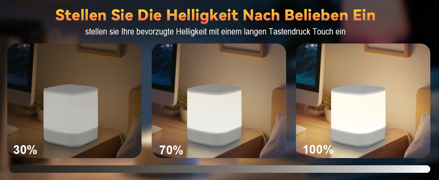 nachttischlampe touch dimmbar